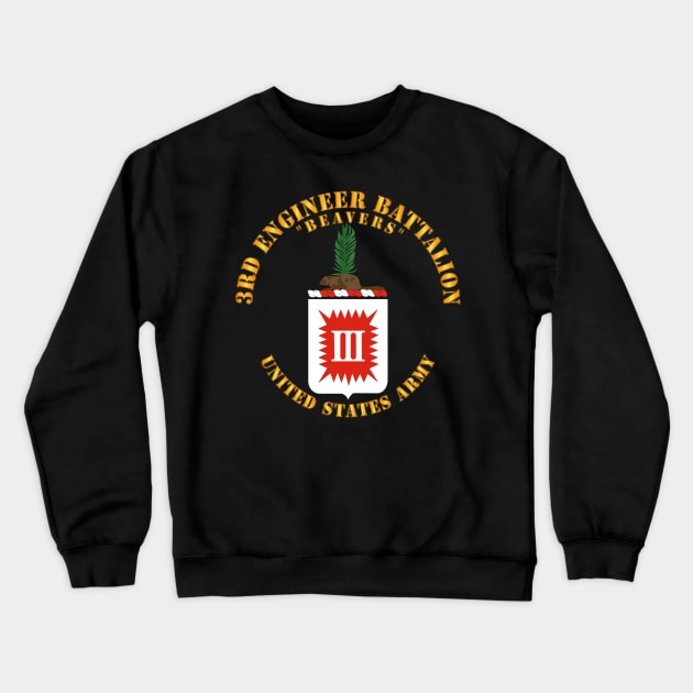 COA - 3rd Engineer Battalion - Beavers Crewneck Sweatshirt by twix123844